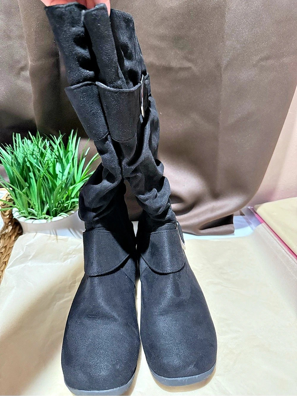 Women's Black Over-the-Knee Boots Size 10